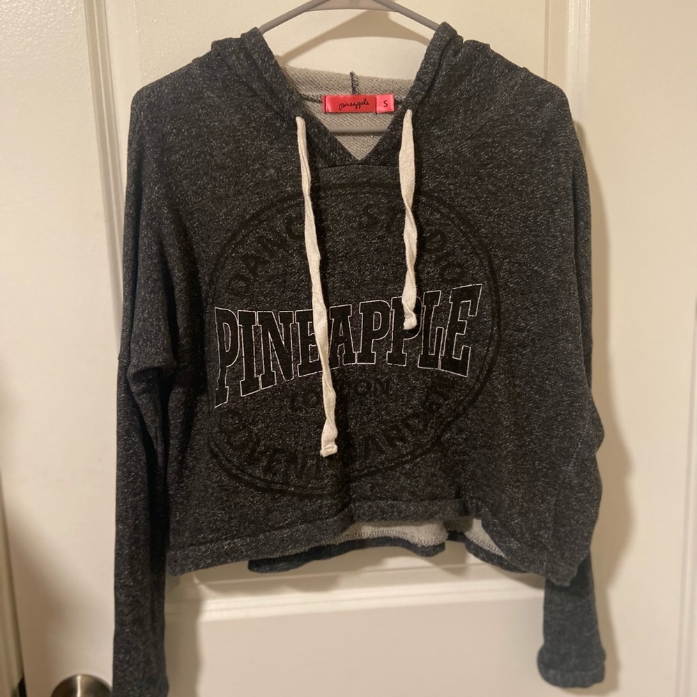 Pineapple cropped sweater